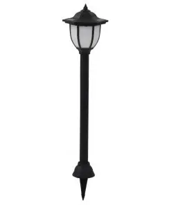 vidaXL Outdoor Solar Lamps 6 pcs LED Black