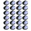 vidaXL Outdoor Solar Wall Lamps LED 24 pcs Round Black