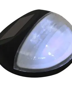 vidaXL Outdoor Solar Wall Lamps LED 24 pcs Round Black