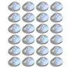 vidaXL Outdoor Solar Wall Lamps LED 24 pcs Round Silver