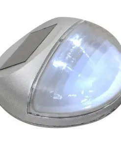 vidaXL Outdoor Solar Wall Lamps LED 24 pcs Round Silver