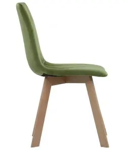 vidaXL Dining Chairs 2 pcs Green Velvet