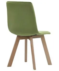 vidaXL Dining Chairs 2 pcs Green Velvet