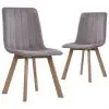vidaXL Dining Chairs 2 pcs Pink Velvet