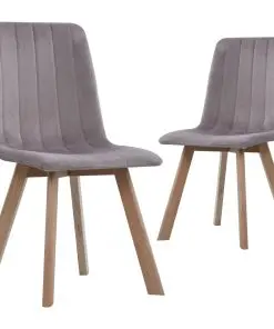 vidaXL Dining Chairs 2 pcs Pink Velvet