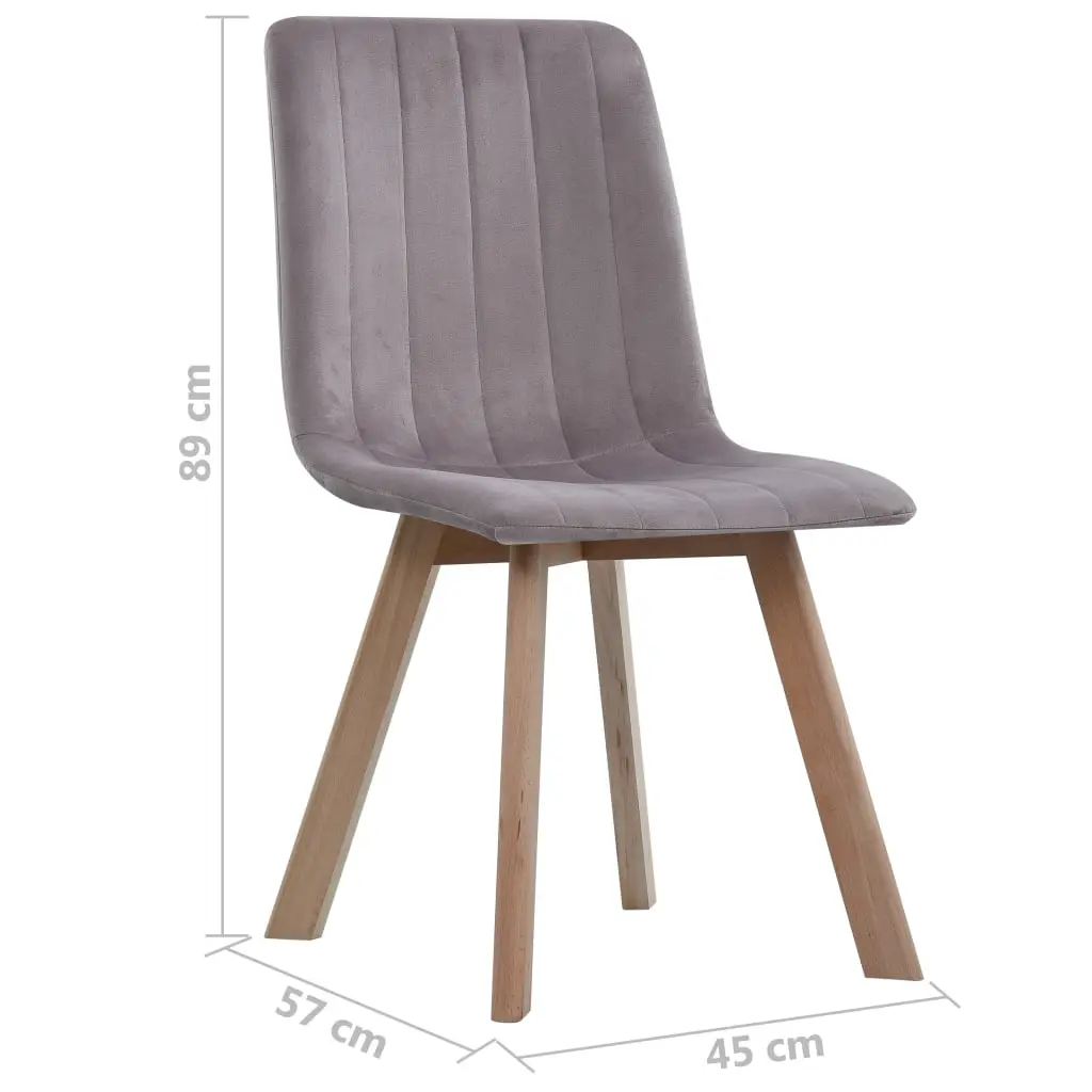 vidaXL Dining Chairs 2 pcs Pink Velvet