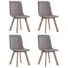 vidaXL Dining Chairs 4 pcs Pink Velvet