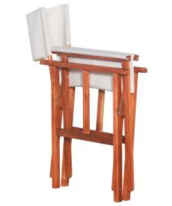 vidaXL Director’s Chairs 2 pcs Solid Acacia Wood