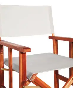 vidaXL Director’s Chairs 2 pcs Solid Acacia Wood