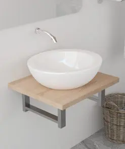 vidaXL Bathroom Furniture Oak 40x40x16.3 cm