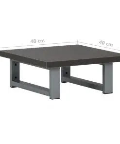 vidaXL Bathroom Wall Shelf for Basin Grey 40x40x16.3 cm