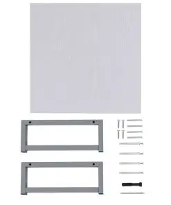 vidaXL Bathroom Wall Shelf for Basin White 40x40x16.3 cm