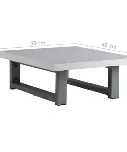 vidaXL Bathroom Wall Shelf for Basin White 40x40x16.3 cm