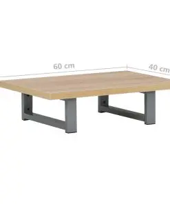 vidaXL Bathroom Wall Shelf for Basin Oak 60x40x16.3 cm