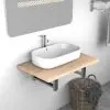 vidaXL Bathroom Furniture Oak 60x40x16.3 cm