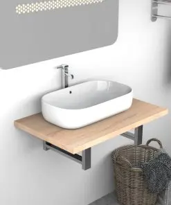 vidaXL Bathroom Furniture Oak 60x40x16.3 cm