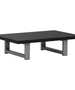 vidaXL Bathroom Wall Shelf for Basin Black 60x40x16.3 cm