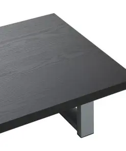 vidaXL Bathroom Wall Shelf for Basin Black 60x40x16.3 cm