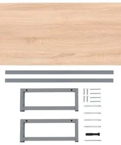 vidaXL Bathroom Furniture Oak 90x40x16.3 cm