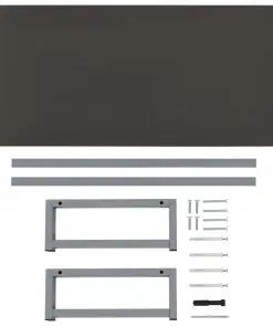 vidaXL Bathroom Furniture Grey 90x40x16.3 cm