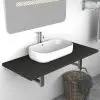 vidaXL Bathroom Furniture Grey 90x40x16.3 cm