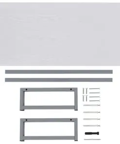 vidaXL Bathroom Furniture White 90x40x16.3 cm