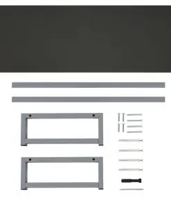 vidaXL Bathroom Furniture Grey 120x40x16.3 cm
