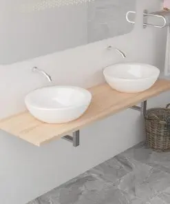 vidaXL Bathroom Furniture Oak 160x40x16.3 cm