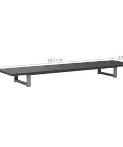 vidaXL Bathroom Furniture Grey 160x40x16.3 cm