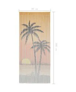 vidaXL Insect Door Curtain Bamboo 90×200 cm