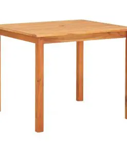 vidaXL Garden Table 90x90x74 cm Solid Acacia Wood