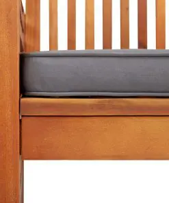 vidaXL Garden Dining Chair with Cushion Solid Acacia Wood