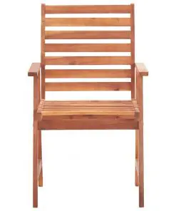 vidaXL Outdoor Dining Chairs 3 pcs Solid Acacia Wood