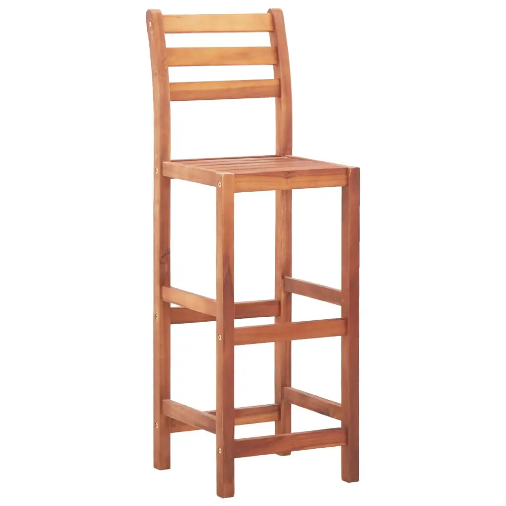 vidaXL Bar Chairs 2 pcs Solid Acacia Wood