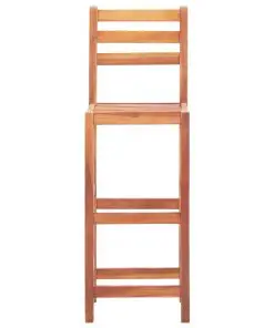 vidaXL Bar Chairs 2 pcs Solid Acacia Wood
