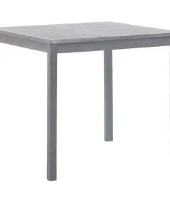 vidaXL Garden Table Grey 80x80x74 cm Solid Acacia Wood