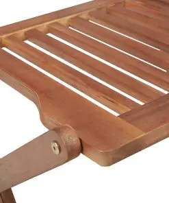 vidaXL Folding Outdoor Chairs 4 pcs Solid Acacia Wood