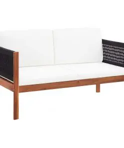 vidaXL 4 Piece Garden Lounge Set Solid Acacia Wood