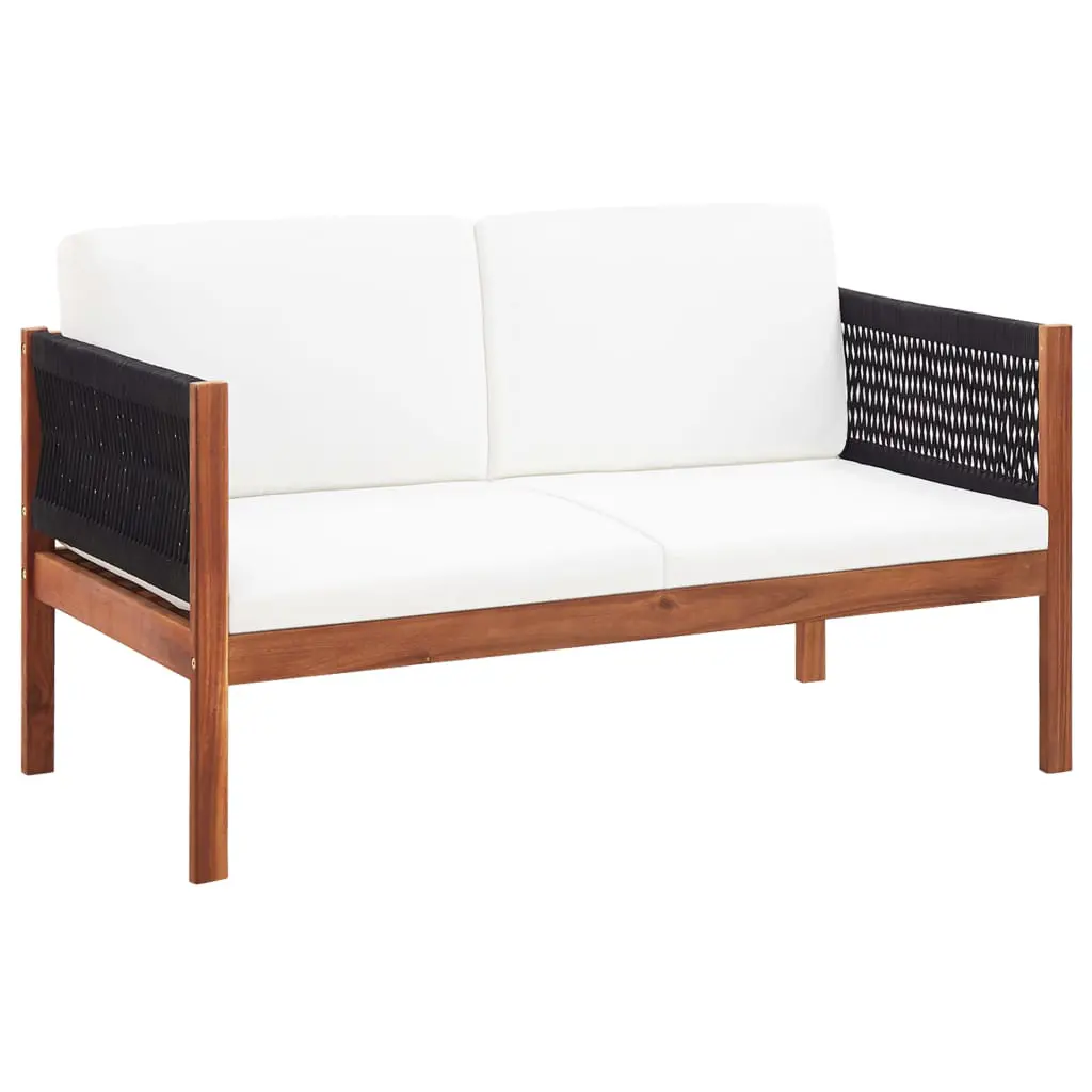 vidaXL 4 Piece Garden Lounge Set Solid Acacia Wood