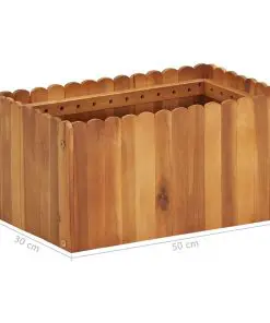 vidaXL Garden Planter 50x30x25 cm Solid Acacia Wood