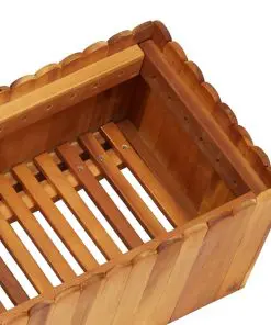 vidaXL Garden Planter 150x30x25 cm Solid Acacia Wood