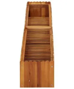 vidaXL Garden Planter 200x30x25 cm Solid Acacia Wood