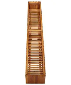 vidaXL Garden Planter 200x30x25 cm Solid Acacia Wood