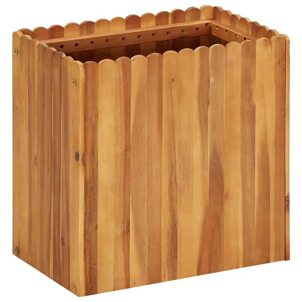 vidaXL Garden Planter 50x30x50 cm Solid Acacia Wood