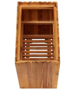 vidaXL Garden Planter 50x30x50 cm Solid Acacia Wood
