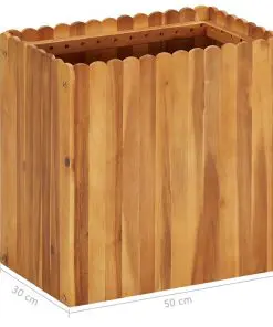 vidaXL Garden Planter 50x30x50 cm Solid Acacia Wood