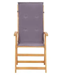 vidaXL Reclining Garden Chairs 2 pcs Brown Solid Acacia Wood