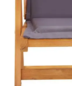 vidaXL Reclining Garden Chairs 2 pcs Brown Solid Acacia Wood