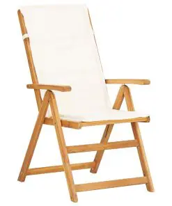 vidaXL Reclining Garden Chairs 2 pcs Brown Solid Acacia Wood