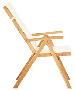 vidaXL Reclining Garden Chairs 2 pcs Brown Solid Acacia Wood